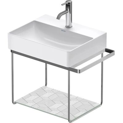 Duravit DuraSquare Wandhängende Metallkonsole - Chrom Poliert, Reversibel Duravit DuraSquare Wandhängende Metallkonsole - Chrom Poliert, Reversibel
