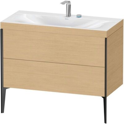 Duravit Xviu Set - Eiche Natur / Schwarz Matt - Waschtisch-Set Duravit Xviu Set - Eiche Natur / Schwarz Matt - Waschtisch-Set