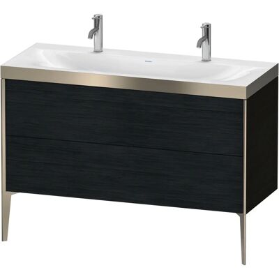 Duravit Xviu Eiche Schwarz Wandmontiertes Badezimmer-Set - Badmöbel-Set Duravit Xviu Eiche Schwarz Wandmontiertes Badezimmer-Set - Badmöbel-Set
