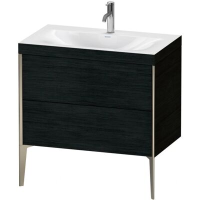 Duravit XViu Bodenstehend Set - Eiche Schwarz 80x48cm - Waschtisch & Unterschrank Duravit XViu Bodenstehend Set - Eiche Schwarz 80x48cm - Waschtisch & Unterschrank