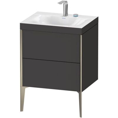 Duravit Xviu C-Bonded Waschtisch-Set - 2 Auszüge, 600x480mm, Graphit Supermatt Duravit Xviu C-Bonded Waschtisch-Set - 2 Auszüge, 600x480mm, Graphit Supermatt