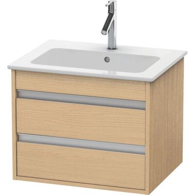 Duravit Ketho Wandhängendes Waschtisch-Unterschrank - 2 Schubladen, Eiche Natur Duravit Ketho Wandhängendes Waschtisch-Unterschrank - 2 Schubladen, Eiche Natur