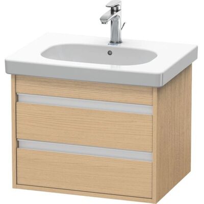 Duravit Ketho Wandhängender Waschtisch-Unterbau - 2 Schubladen, Eiche Natur Duravit Ketho Wandhängender Waschtisch-Unterbau - 2 Schubladen, Eiche Natur