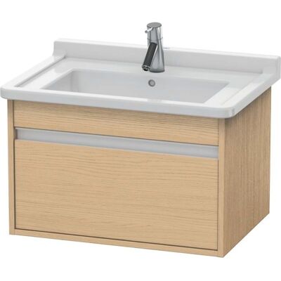 Duravit Ketho Wandhängender Waschtisch-Unterschrank - Eiche Natur - 1 Schublade Duravit Ketho Wandhängender Waschtisch-Unterschrank - Eiche Natur - 1 Schublade