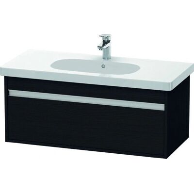 Duravit Ketho Wandhängender Waschtischunterbau - Eiche Schwarz Matt - 1 Schublade - Wandmontage Duravit Ketho Wandhängender Waschtischunterbau - Eiche Schwarz Matt - 1 Schublade - Wandmontage