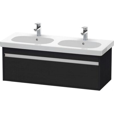 Duravit Ketho Wandhängendes Waschtisch-Unterschrank - 1150mm Eiche Schwarz - 1 Schublade Duravit Ketho Wandhängendes Waschtisch-Unterschrank - 1150mm Eiche Schwarz - 1 Schublade
