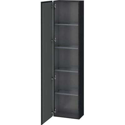 Duravit L-Cube Badezimmerschrank - Eiche Schwarz Matt, links Duravit L-Cube Badezimmerschrank - Eiche Schwarz Matt, links