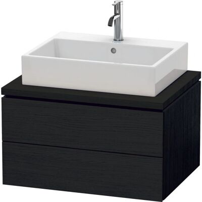 Duravit L-Cube Wandhängender Waschtisch Unterschrank Schwarz Eiche - 72x54.7 cm Duravit L-Cube Wandhängender Waschtisch Unterschrank Schwarz Eiche - 72x54.7 cm