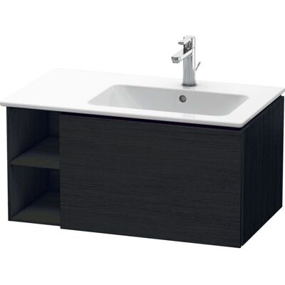 Duravit Wandhängender Eiche Schwarz Matt Waschtisch-Unterschrank mit 1 Schublade - LC619201616 Duravit Wandhängender Eiche Schwarz Matt Waschtisch-Unterschrank mit 1 Schublade - LC619201616