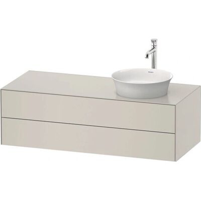 Duravit White Tulip Waschtisch - Grifflos, 130x40,8cm, Nordic Weiß Duravit White Tulip Waschtisch - Grifflos, 130x40,8cm, Nordic Weiß