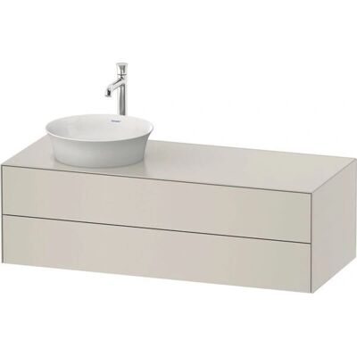 Duravit White Tulip Waschtisch - Grifflos, 1300x550mm, Nordic Weiß Duravit White Tulip Waschtisch - Grifflos, 1300x550mm, Nordic Weiß