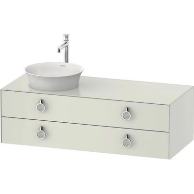 Duravit White Tulip Waschtischunterbau - Wandhängend, 130x40.8cm, 2 Schubladen Duravit White Tulip Waschtischunterbau - Wandhängend, 130x40.8cm, 2 Schubladen