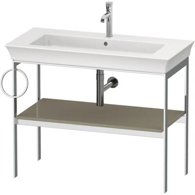 Duravit White Tulip Waschtisch-Konsole WT4544LH2H2 98,4 x 45 cm, Steingrau Hochglanz, bodenstehend, Metall Duravit White Tulip Waschtisch-Konsole WT4544LH2H2 98,4 x 45 cm, Steingrau Hochglanz, bodenstehend, Metall