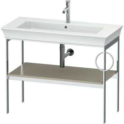Duravit White Tulip Metallkonsole - Taupe Seidenmatt - Bodenstehend Duravit White Tulip Metallkonsole - Taupe Seidenmatt - Bodenstehend