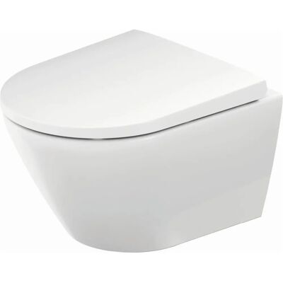 Duravit D-Neo Wand-WC - Rimless Kompakt, 4,5L, Weiß Hochglanz Duravit D-Neo Wand-WC - Rimless Kompakt, 4,5L, Weiß Hochglanz