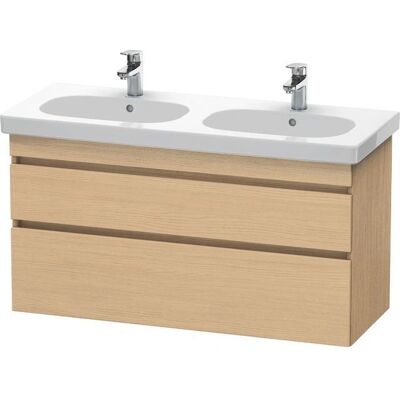 Duravit DuraStyle Wandhängender Waschtisch-Unterschrank, 115x45,3cm, Eiche Natur, 2 Schubkästen Duravit DuraStyle Wandhängender Waschtisch-Unterschrank, 115x45,3cm, Eiche Natur, 2 Schubkästen