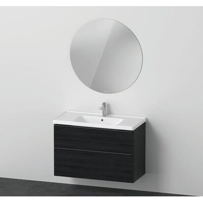 Duravit D-Neo Eiche Schwarz Wandhängendes Möbel-Set - Badmöbel mit LED-Spiegel Duravit D-Neo Eiche Schwarz Wandhängendes Möbel-Set - Badmöbel mit LED-Spiegel