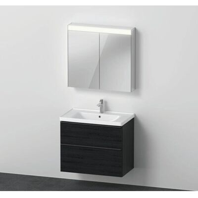 Duravit D-Neo Möbel-Set - Wandhängender Waschtisch mit LED-Spiegelschrank Duravit D-Neo Möbel-Set - Wandhängender Waschtisch mit LED-Spiegelschrank