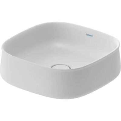 Duravit Zencha Aufsatzbecken - Ohne Hahnloch, 42x42cm, Weiß Duravit Zencha Aufsatzbecken - Ohne Hahnloch, 42x42cm, Weiß