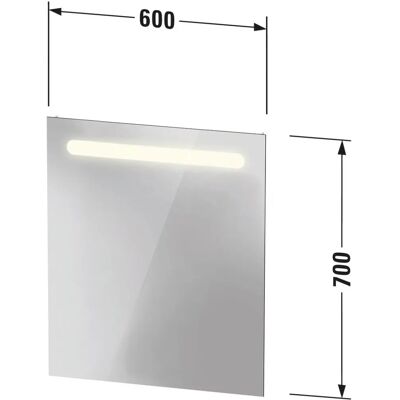 Duravit Weiß Matt LED Badezimmer Spiegel - Badspiegel Duravit Weiß Matt LED Badezimmer Spiegel - Badspiegel