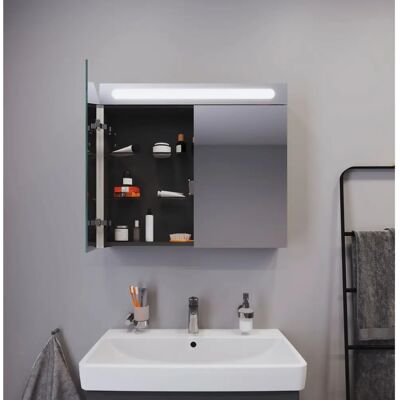 Duravit No.1 Spiegelkast - 2 Deuren, LED-verlichting, 80x148x70cm Duravit No.1 Spiegelkast - 2 Deuren, LED-verlichting, 80x148x70cm