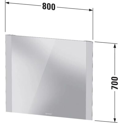 Duravit Mare De Baie Mată Mare cu Lumină LED Laterale Duravit Mare De Baie Mată Mare cu Lumină LED Laterale