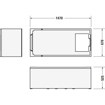 Duravit 792439 Rechteckiger Badewannenträger - Badewannenträger Duravit 792439 Rechteckiger Badewannenträger - Badewannenträger
