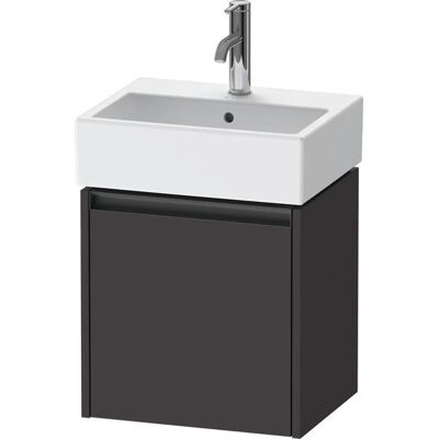 Duravit Ketho.2 Wandhängender Waschtischunterschrank - 1 Tür, Rechtsanschlag - Graphit Matt Duravit Ketho.2 Wandhängender Waschtischunterschrank - 1 Tür, Rechtsanschlag - Graphit Matt