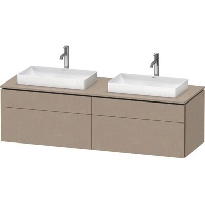 Duravit L-Cube Wandhängender Waschtischunterschrank - Leinen Matt & 2 Schubladen Duravit L-Cube Wandhängender Waschtischunterschrank - Leinen Matt & 2 Schubladen
