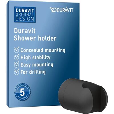 Duravit UV0620001046 Matte Black Shower Holder - Shower Type Duravit UV0620001046 Matte Black Shower Holder - Shower Type