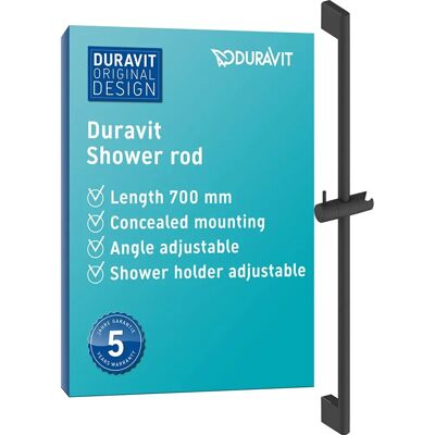 Barre de douche universelle Duravit 700 mm - Ajustable & Élégante - Publicité Barre de douche universelle Duravit 700 mm - Ajustable & Élégante - Publicité