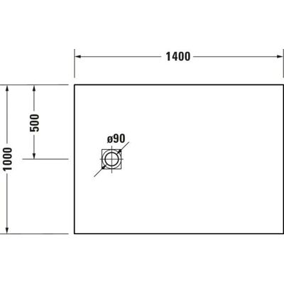 Duravit Rechteck-Duschwanne - Nachhaltig Weiß 140x100 cm Duravit Rechteck-Duschwanne - Nachhaltig Weiß 140x100 cm