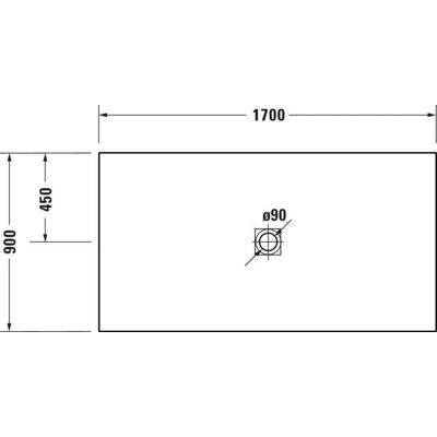 Duravit Weiß Matt Rechteck-Duschwanne - Duschwanne Duravit Weiß Matt Rechteck-Duschwanne - Duschwanne