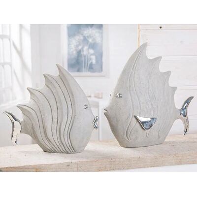 GILDE Keramik Fisch Weihnachtsengel Dekofigur - Deko Figur GILDE Keramik Fisch Weihnachtsengel Dekofigur - Deko Figur