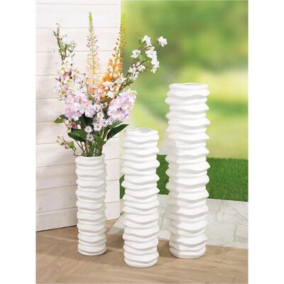 GILDE Bodenvase Rillo - Modern Keramikdesign GILDE Bodenvase Rillo - Modern Keramikdesign