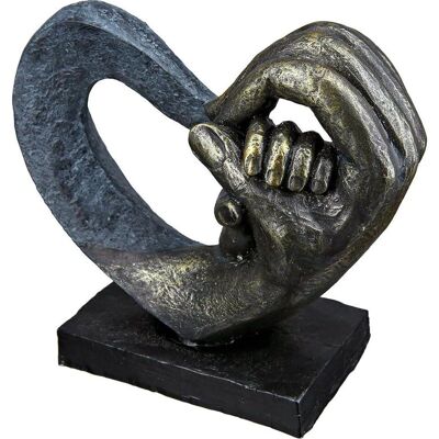 Gilde Hände der Liebe Skulptur - Dekoratives Herz Gilde Hände der Liebe Skulptur - Dekoratives Herz