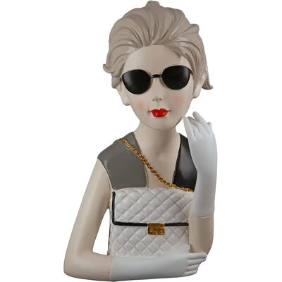 GILDE Lady with Handbag Decor Figur - 29cm - Decor Figur GILDE Lady with Handbag Decor Figur - 29cm - Decor Figur