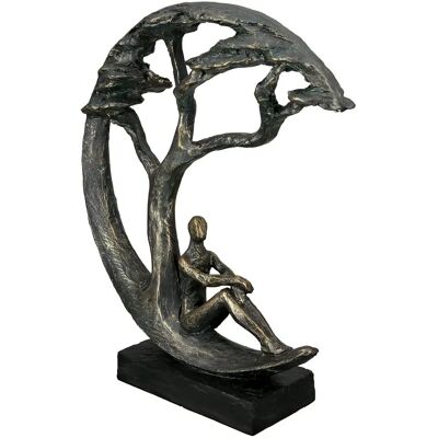 Gilde Bronze Daydreamer Sculpture - Decorative Figur - Indoor Art Gilde Bronze Daydreamer Sculpture - Decorative Figur - Indoor Art