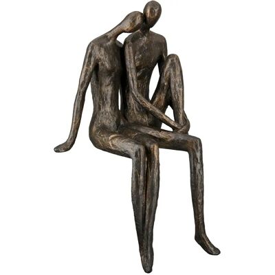 GILDE Gildé Bronze Sculpture XL Couple - Decorative Figurine for Interior GILDE Gildé Bronze Sculpture XL Couple - Decorative Figurine for Interior