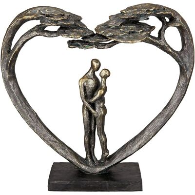 Figurine Love Tree GILDE - Sculpture Décorative, Résine, Bronze, 32x31.5x8 cm Figurine Love Tree GILDE - Sculpture Décorative, Résine, Bronze, 32x31.5x8 cm