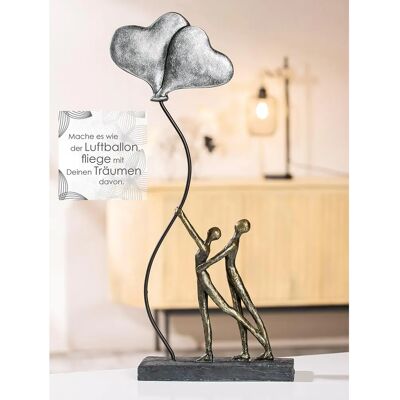 GILDE Love Balloon Bronzefigur - Dekoration für jeden Raum GILDE Love Balloon Bronzefigur - Dekoration für jeden Raum