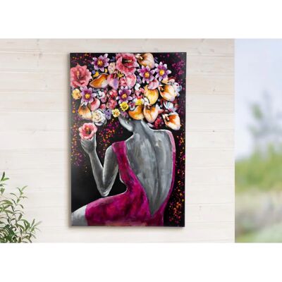 GILDE Florenzia Pink Metallbild - Wanddekoration GILDE Florenzia Pink Metallbild - Wanddekoration