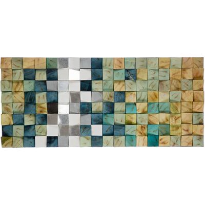 GILDE Casablanca Grün Weiß 3D Wandbild - Wandbild GILDE Casablanca Grün Weiß 3D Wandbild - Wandbild