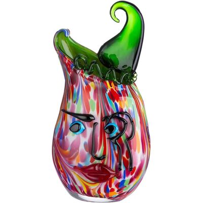 GILDE Venito Bunte Glasvase - 35cm - Vase aus Durchgefärbtem Glas GILDE Venito Bunte Glasvase - 35cm - Vase aus Durchgefärbtem Glas
