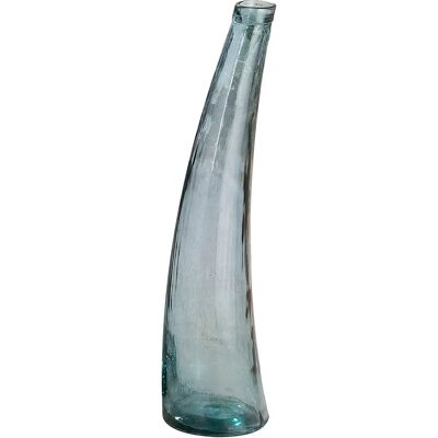GILDE Corno Vaso da Pavimento - Vetro riciclato, 80cm GILDE Corno Vaso da Pavimento - Vetro riciclato, 80cm