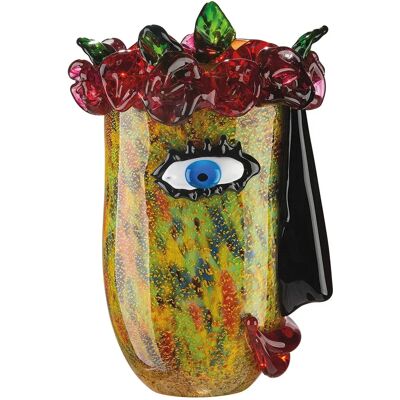 GILDE Flora Handgefertigte Bunte Glasvase - Vase GILDE Flora Handgefertigte Bunte Glasvase - Vase