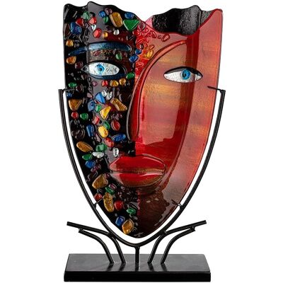 GILDE Casablanca Handbemalte Vase - Kunstvoll Dekor GILDE Casablanca Handbemalte Vase - Kunstvoll Dekor