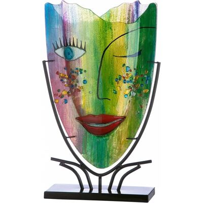 Gilde Casablanca Amour Vase - Decorative Face 49cm Gilde Casablanca Amour Vase - Decorative Face 49cm