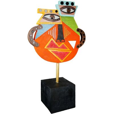 Gilde Casablanca Abstract Face Sculpture - Decor Figur - 27x47x11 cm Gilde Casablanca Abstract Face Sculpture - Decor Figur - 27x47x11 cm