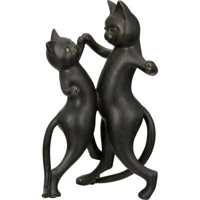 GILDE Duo de Chats - Figurines en résine, noir et or, 30,5cm - Publicité GILDE Duo de Chats - Figurines en résine, noir et or, 30,5cm - Publicité